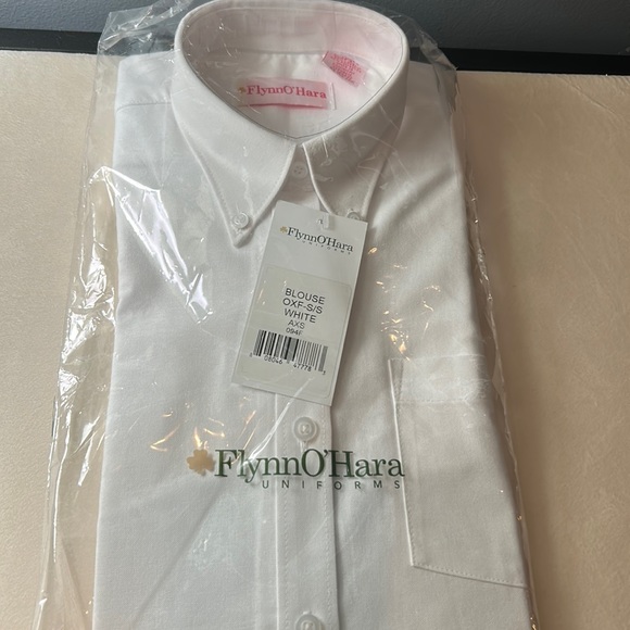 Flynn O’Hara girls white shirt sleeve blouse - Picture 1 of 4